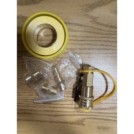 Gornorva 5PCS 1/4" RV Propane Quick Connecting Fittings w/Teflon Tape,Gas Quick Connect