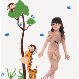 DaraBaby Vinil Decorativo Infantil Regla Medicion Cuarto Sala Jirafa