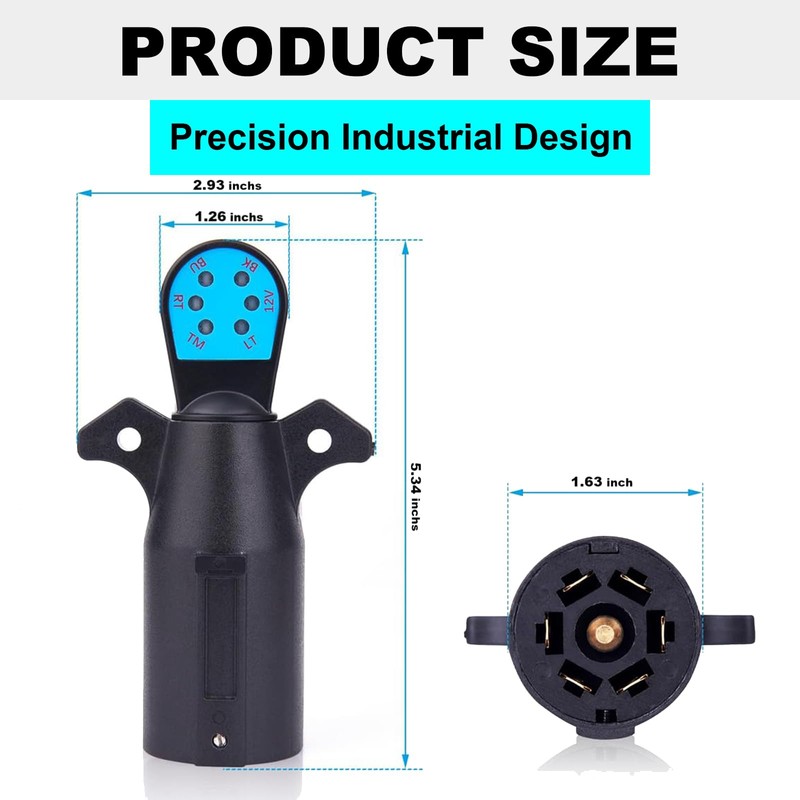 CXTM 7 Way Trailer Plug Tester, 7 Pin Trailer Light