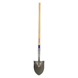 Westward Round Point Shovel, 48 In.Handle, 14 ga. - 1WG31