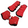 4pcs Horse Leg Guard PU Neoprene Front Hind Horse Tendon