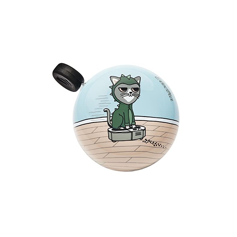 Electra Domed Ringer, Tidy Cat Bicycle Bell - Tan Light