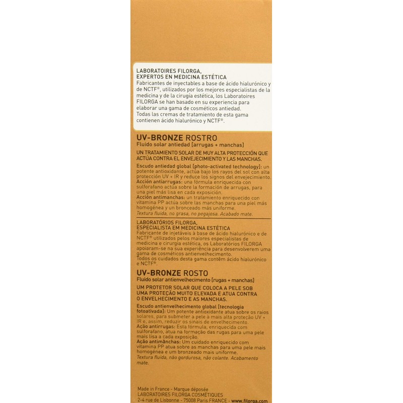 UV-Bronze Face Spf50+ 40 ml