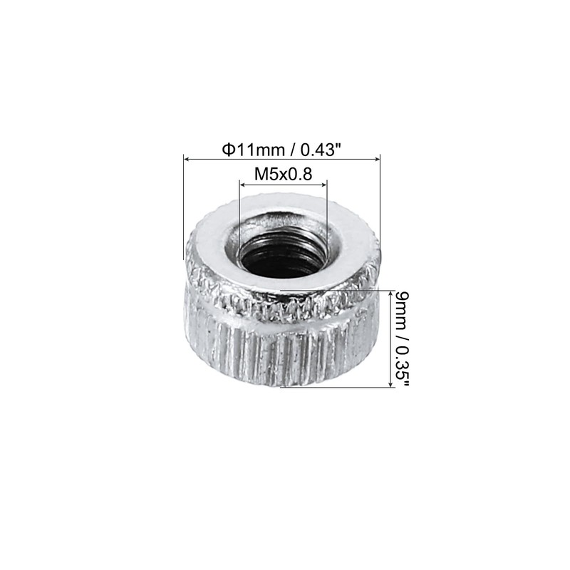 PATIKIL M5x0.8 Cap Nuts 30pcs Accord Knitting Screw Knob Cap