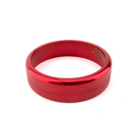 JUIVEEL Red Style Aluminum Car Gear Control Knob Cover Gear Shift Switch Knob Protective Cover Compatible with Kia Sorento MQ4 2021-2025 Accessories