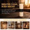 3 Pack Pure Natural Beeswax Pillar Candles, 2×6 Inch Bees