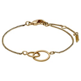 PILGRIM Harper Silver Plated or Gold Plated Bracelet, Brass Yellow Gold, No Stone