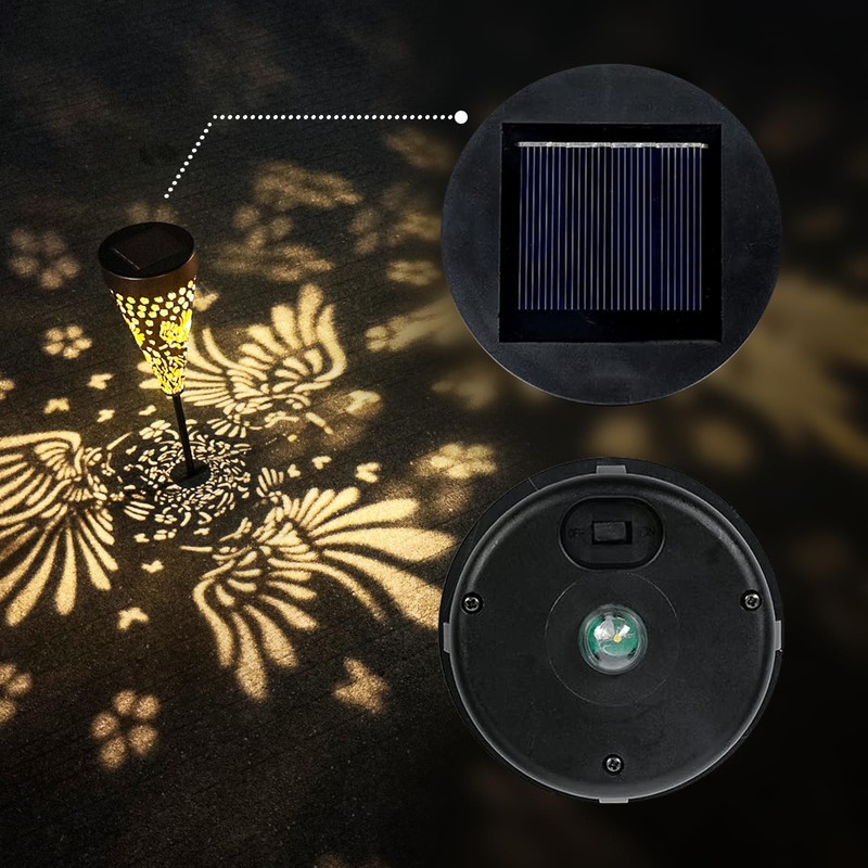 Profinella 2 Pack Solar Lights Replacement Top Outdoor Pathway Lights（3.15inch）