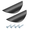 sourcing map 2 Pack Half Moon Cabinet Pull, 1.26" Hole