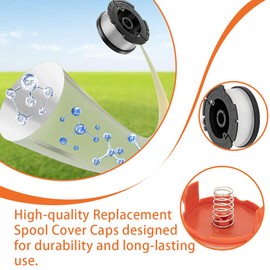 XINTONG String Trimmer Replacement Spool, Strimmer Spool Compatible with Black & Decker AF-100-3ZP GH900 GH600 String Trimmer, 30ft 0.065" Autofeed Weeding Eater Spools (2 Spool+1 Cover +1String