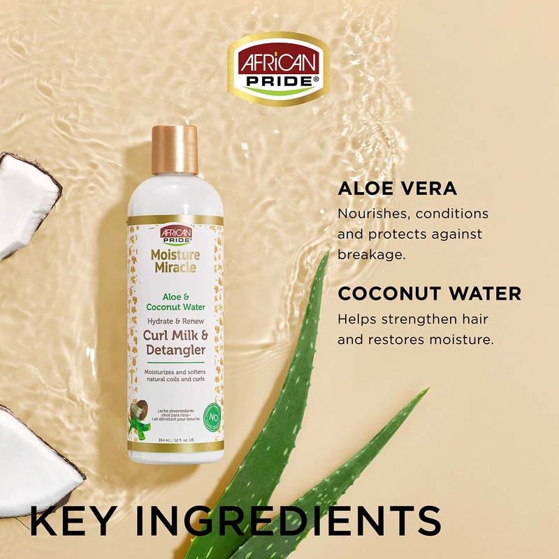 African Pride Moisture Miracle Hydrate & Renew Curl Milk &