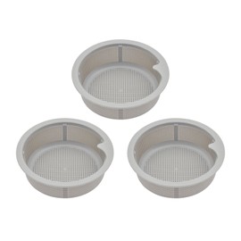GAONA (gaona) Drain Drainer Cage Gray approx. Diameter X Height 4.7 cm (Fine Eyes Don't Litter Plastic) GA – pb052 3 Pack