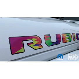 Mopar jeep RUBICON hood decal TIE TYE DYE DIE wrangler willys gladiator JT JL TD1