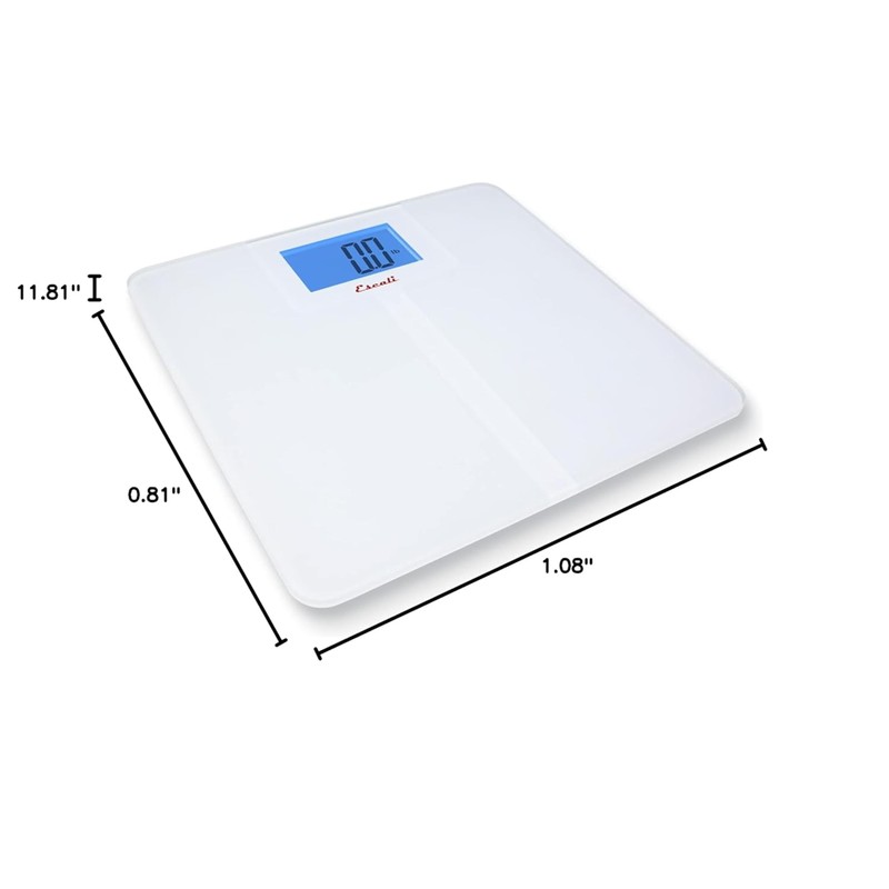 Escali High Capacity Anti-Slip Digital Bathroom Scale for Body Weight