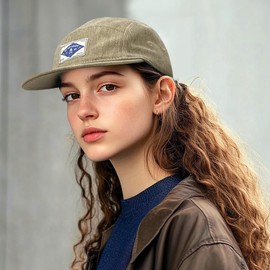 Croogo Jet Cap, 5 Panel Baseball Cap, Men's, Women's, Baseball Cap, Sun Protection, Breathable, Lightweight, Trucker Cap, Sunscreen, Retro, Casual, Stylish, Denim Cotton Hat, Spring and Summer,