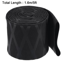 sourcing map Heat Shrink Tubing, 40 mm Diameter, 65 mm, Flat Width, Shrink Ratio 1.7:1, Double-Walled Heat Shrink Tubing, with Mesh Pattern, 1.6 m Length, Waterproof, PE, Heat