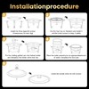 PTASYGK Chafing Dishes for Buffet 4 Pack 5QT Gold SS