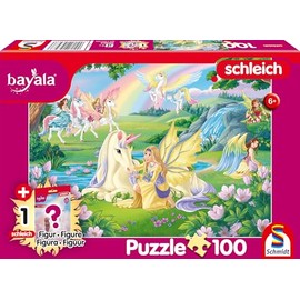 Schmidt Spiele 56563 Bayala Magic Unicorns 100 Pieces Children's Puzzle with an Original Schleich Figure, Multi-Coloured