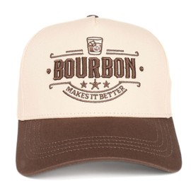 InnoBeta Bourbon Gifts for Men Hat Cap, Funny Adjustable Embroidered Trucker Hat for Birthday Christmas
