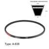 sourcing map A838 V-belt, A profile rubber drive belt, 838