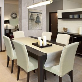 Fafua Stretch Dining Room Chair Covers Set of 6, Removable Washable Chair Covers for Dining Chairs,Dining Room, Hotel, Ceremony