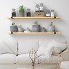 LuckIn 12 Inch Wall Shelf Brackets (Fit 11.25" Board) 6-Pack,