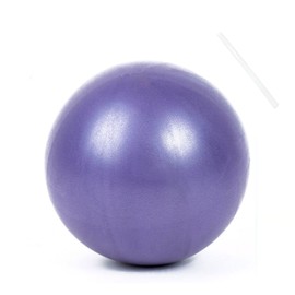 TATAFUN Gymnastics Ball Small Pilates Ball - 25 cm Mini Yoga Pilates Ball Soft & Non-Slip Fitness Ball with Inflatable Straw for Yoga, Home, Office, Sitting Ball (Purple)