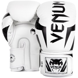 Venum Elite Boxing Gloves - White/Black