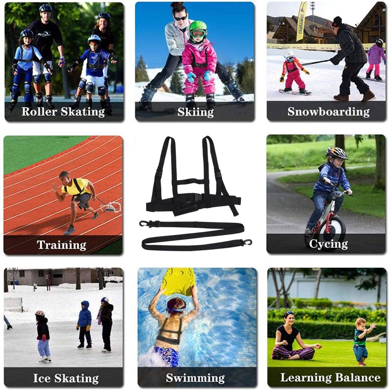 Kids Ski Shoulder Harness Safety Protection Adjustable Durable Ski Training