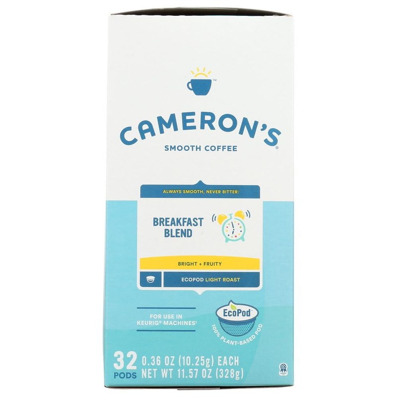 Cameron's Coffee Single Serve Pods, Breakfast Blend, 32 Count (Pack