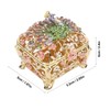 Peacock Trinket Boxes Hand Painted Finish Exquisite Beautiful Rhinestones Hinged