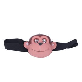LED Headlamp Kids Headlamp Monkey Appearance Cute Animal Headlamp 2 Lighting Modes Lightweight Plastic Headlamp