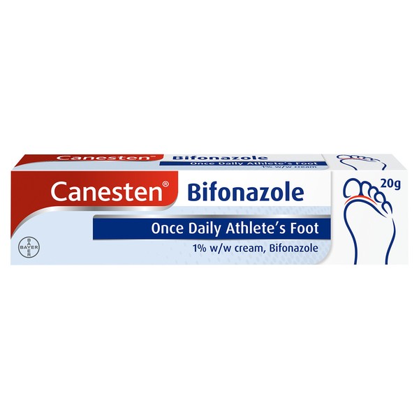 Canesten Bifonazole Once Daily Athletes Foot Cream 1%, 20g