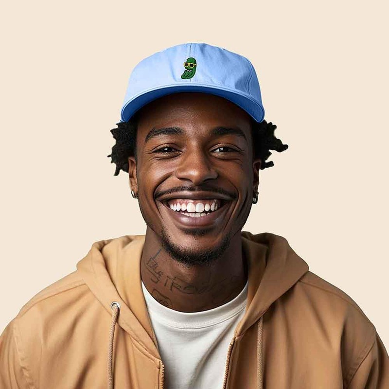 DALIX Pickle Dude Cap Embroidered Mens Cotton Baseball Hat in