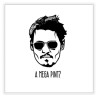 Unbranded 5x A MEGA PINT? Johnny Depp Portrait Stickers, Heard, Glass, Wine