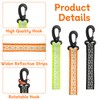 REEKNOKOL 6Pcs Safety Reflector Pendant, High Visibility Reflector with Chains