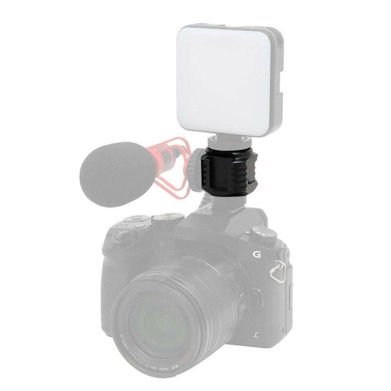 KING Hot Shoe Adapter Multi-Accessory Cube A-MAC5 Aluminum Small 5-Sided