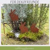 Garden Stake Easter Decoration Rabbit – Set of 3 Rust