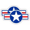 Unbranded/Generic pair US Air Force Vinyl Hard Hat Stickers | 1x2 Decals Toolbox USA Military USAF