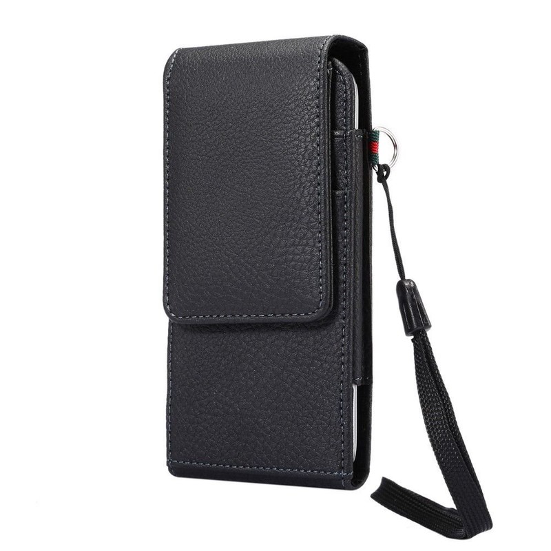 DFV mobile - Magnetic Leather Card Holder Case Belt Clip