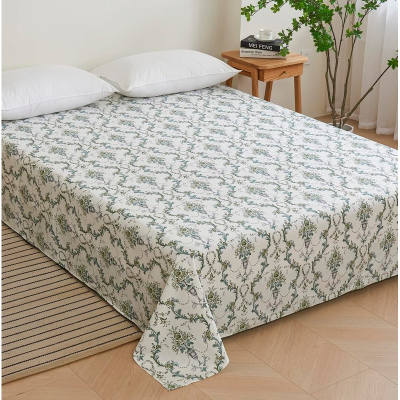 Flat Sheet Double 220x250cm 100% Cotton Fitted Sheet Bed Sheet