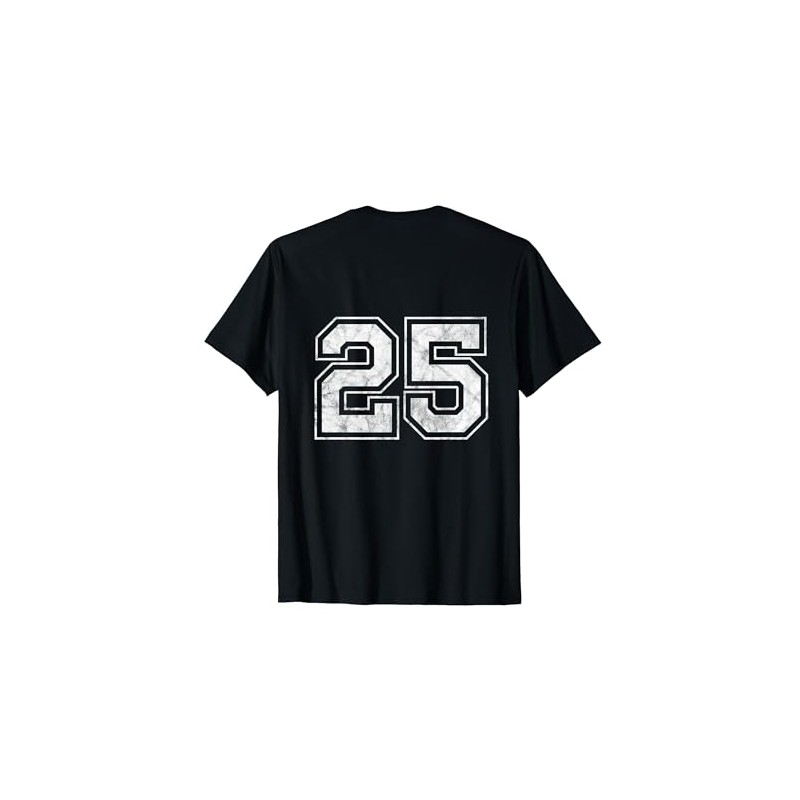 Number 25 on the back T-Shirt