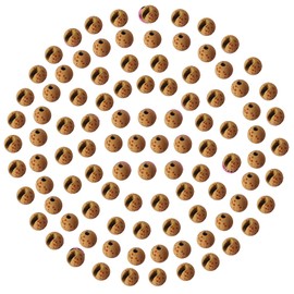 Eupheng 100pcs Mottled Tactical Slotted Tungsten Beads for Jig Hooks Fly Tying Assortment Nymph Head Fly Tying Materials 6 Colors / 5 Sizes
