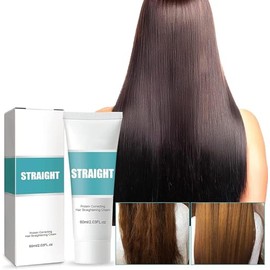 Crema Alisadora，Crema para Alisar el Cabello con Corrección de Proteínas - El Colágeno Nutre Rápidamente el Cabello