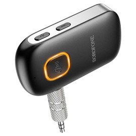 coverzone Wireless Bluetooth 5.0 3.5mm Jack Aux Araç Ses Aktarım Kiti Adaptör Bluetooth Çenanirici Araba Hoparlör Kulaklık için Taşınabilir Kablosuz 3, 5 mm Aux Ses Araç Kitleri Adaptörü FBC35, Coverzone