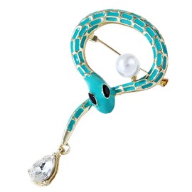 Snake Brooch Clothing Brooch Clip Women Brooch Pin for Backpacks Alloy Pin Scarf Brooch Pin Shawl Brooch Clip Alloy Brooch Pin Pearl Brooch Clothing Brooch Pin Snake Pin