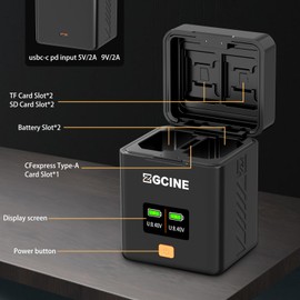 PS-FZ100 Charging Case USBC PD Fast Dual Charger for Sony NP-FZ100 Camera Battery