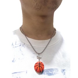 BFF Best Friends Necklace for Women Men Sport Ball Basketball Friendship Necklace Pendant 2 Graduation Gift Jewelry