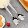 12 Pieces Square Head Soup Spoons, Heavy Weight Stainless Steel
