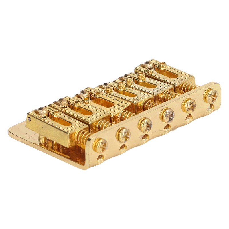 Electric Guitar Bridge 6 Strings 65mm Glossy Metal Guitar Hardtail